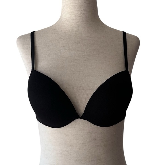 NWT LaPerla Padded Push Up Bra 36A in Black - Picture 1 of 8